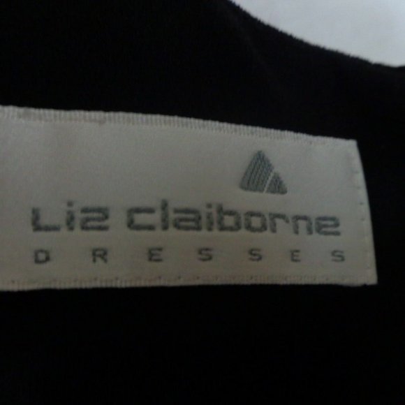 Liz Claiborne NIGHT Black Beaded sz 8 - Picture 7 of 7